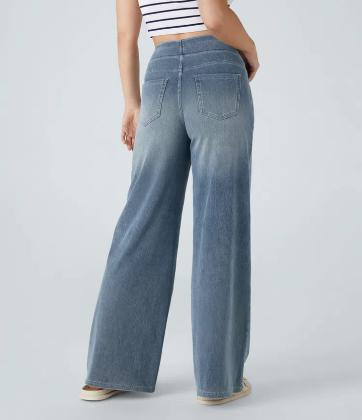 Solène - Relaxed Fit Wide Leg Jeans