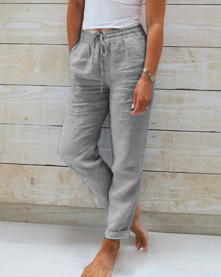 Allison - Luxury Linen and Cotton Tailored Pants