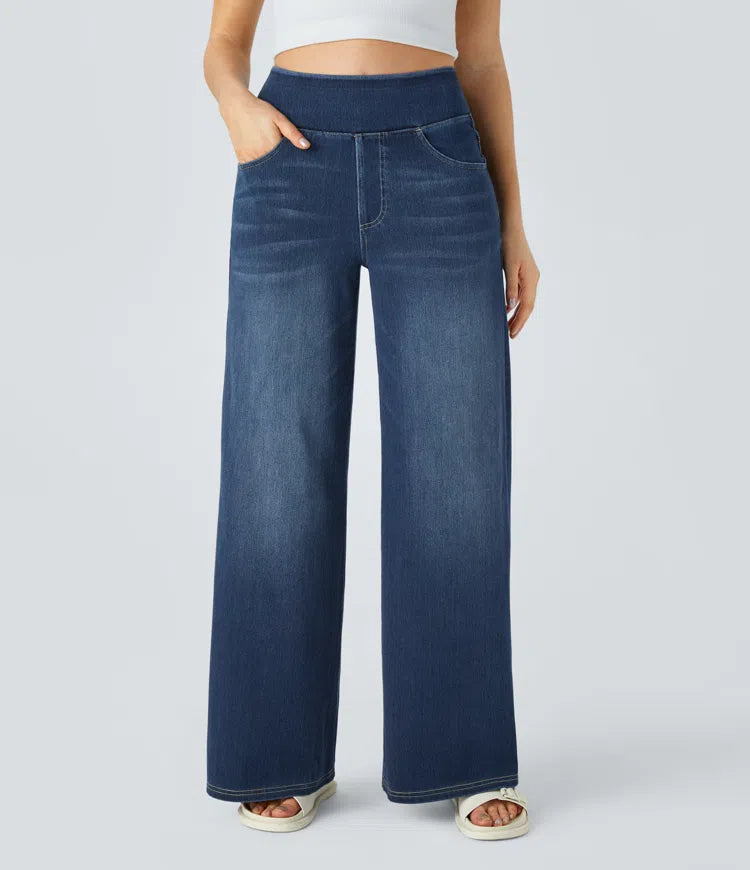 Solène - Relaxed Fit Wide Leg Jeans