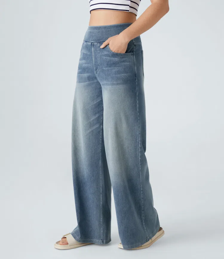 Solène - Relaxed Fit Wide Leg Jeans
