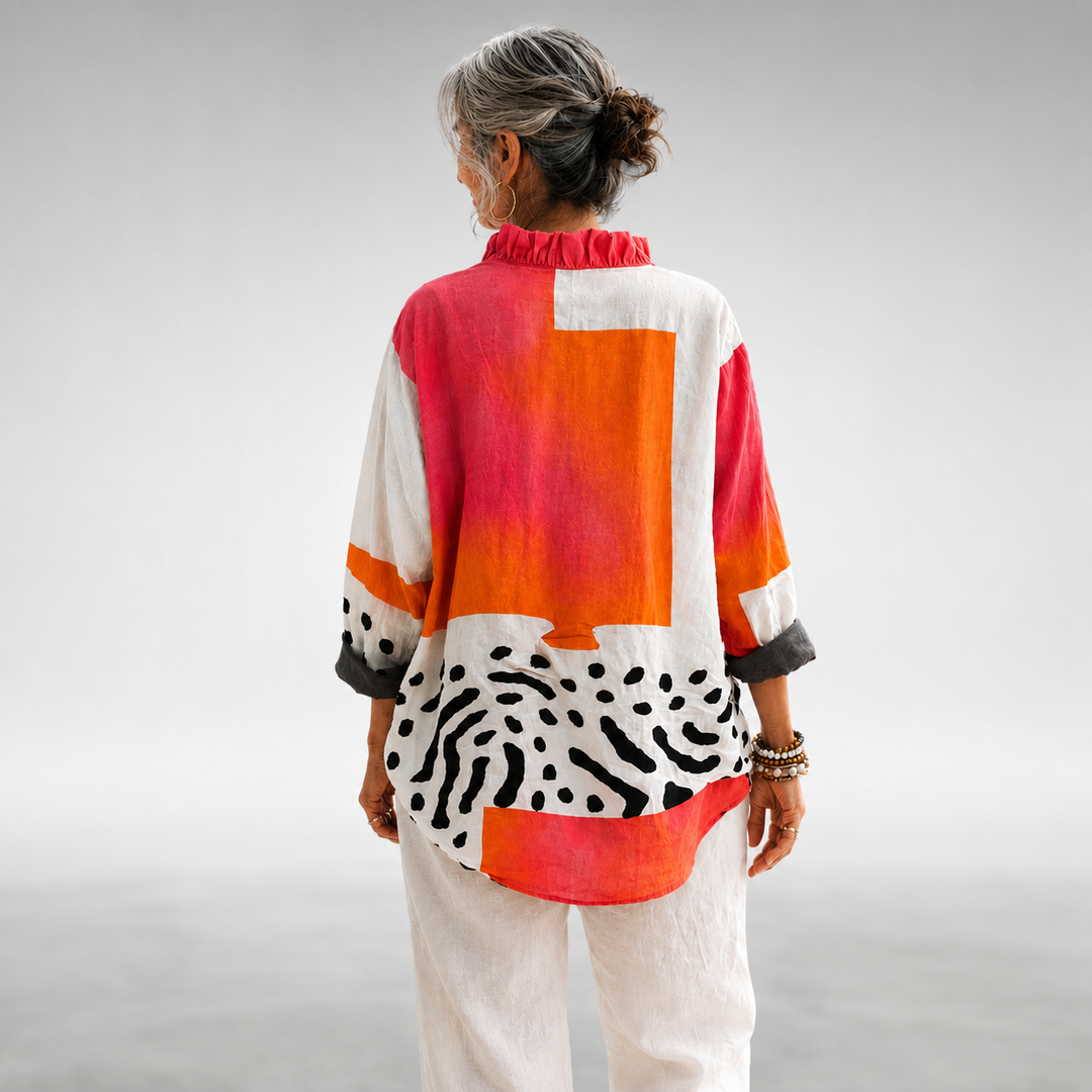 Viola| Relaxed Print Blouse