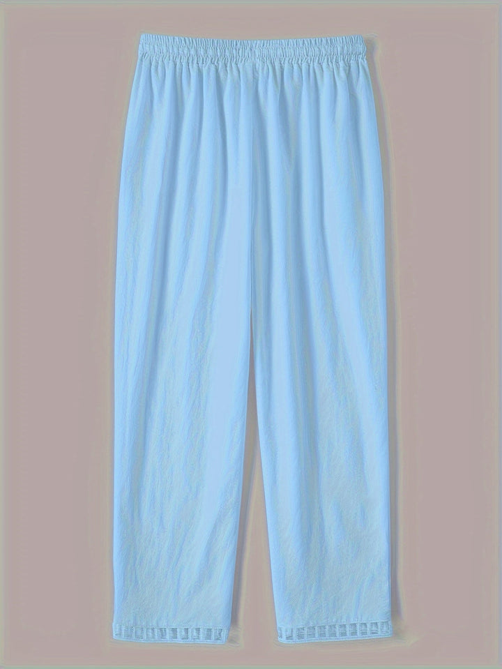 Wren – Relaxed Cropped Pants with Contrast Details