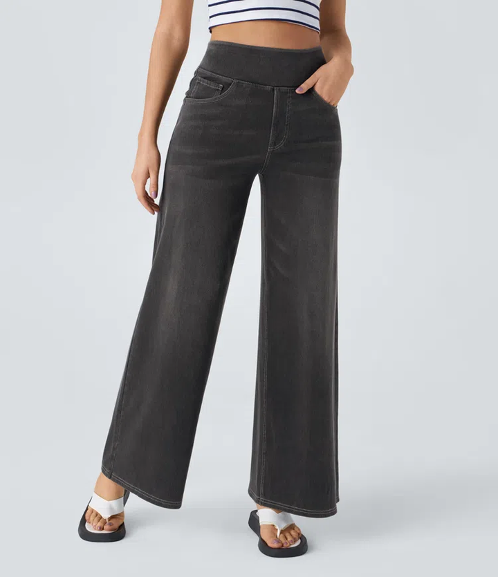 Solène - Relaxed Fit Wide Leg Jeans