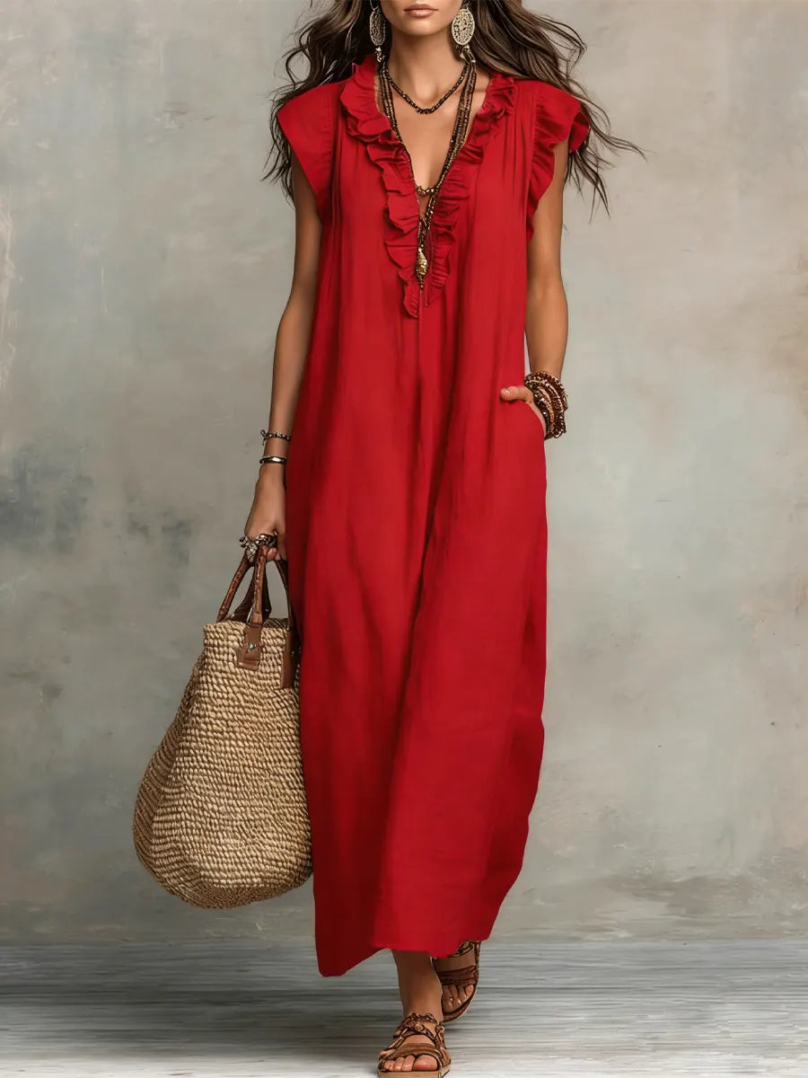 Mia | Long Fluid Bohemian Dress