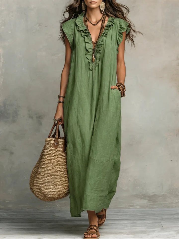 Mia | Long Fluid Bohemian Dress